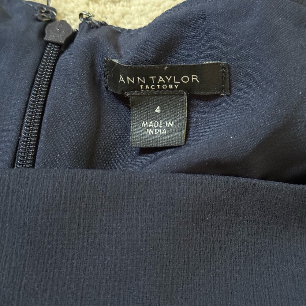 Ann Taylor Factory Classic Navy Mini Dress - Picture 3 of 3